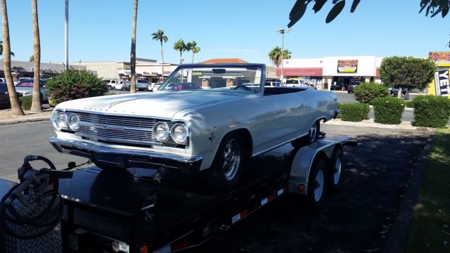 1965 WHITE Chevrolet Malibu Convertible