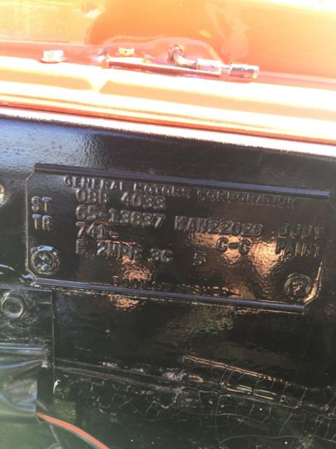 1965 Orange/ Gray Chevrolet Chevelle Coupe