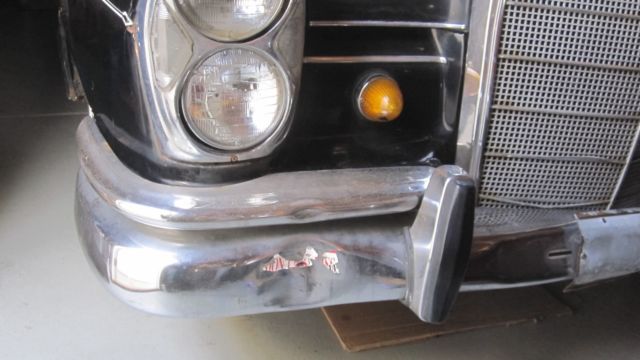 1965 Black Mercedes-Benz S-Class Sedan