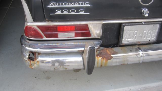 1965 Black Mercedes-Benz S-Class Sedan