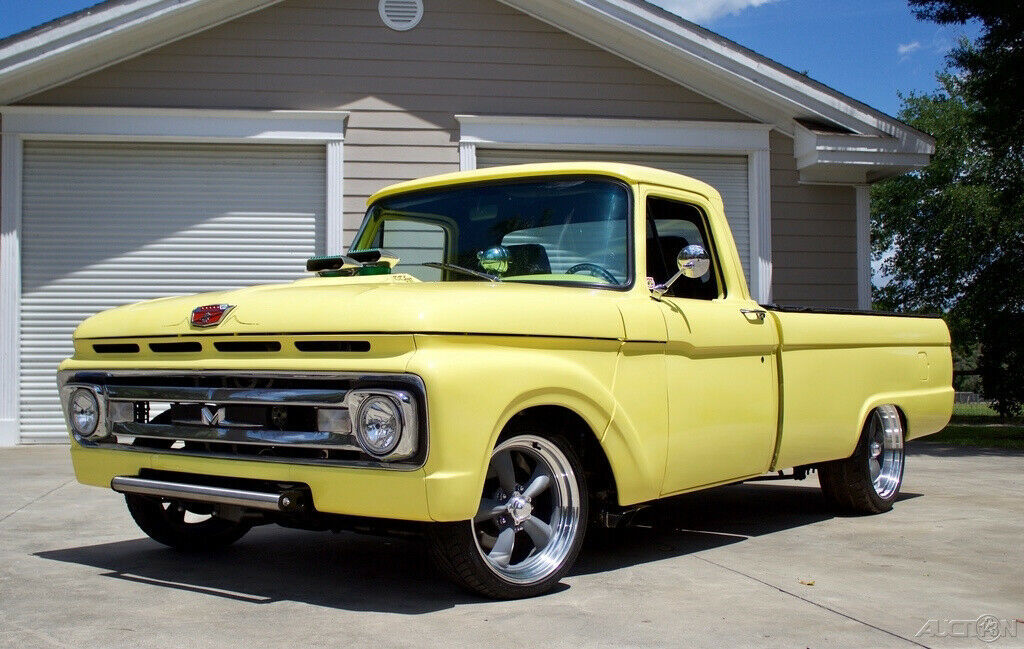 1965 Yellow Ford F-100 Pickup Truck