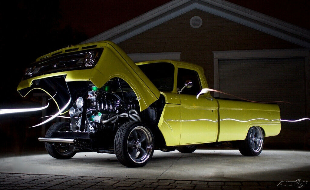 1965 Yellow Ford F-100 Pickup Truck