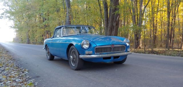 1965 Blue MG MGB Convertible