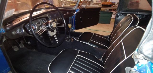 1965 Blue MG MGB Convertible