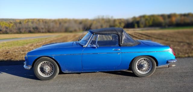 1965 Blue MG MGB Convertible