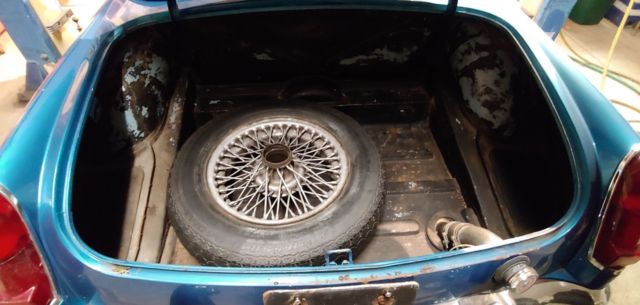 1965 Blue MG MGB Convertible