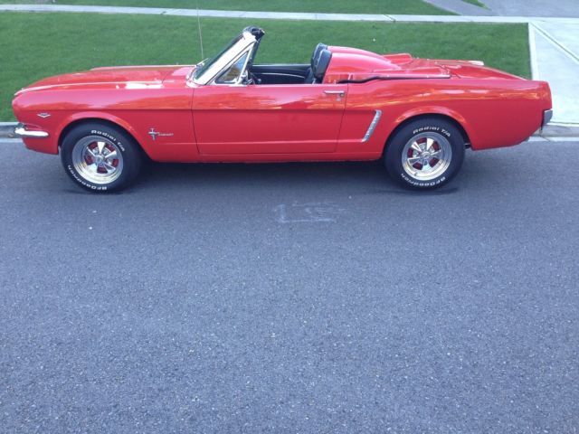 1965 Red Ford Mustang Convertible