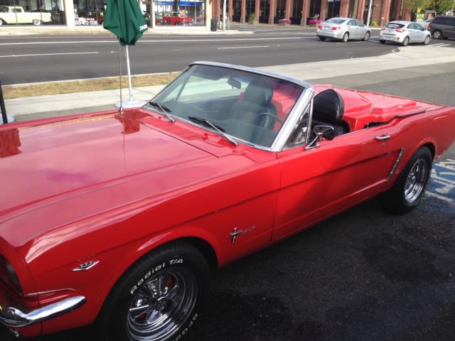 1965 Red Ford Mustang Convertible