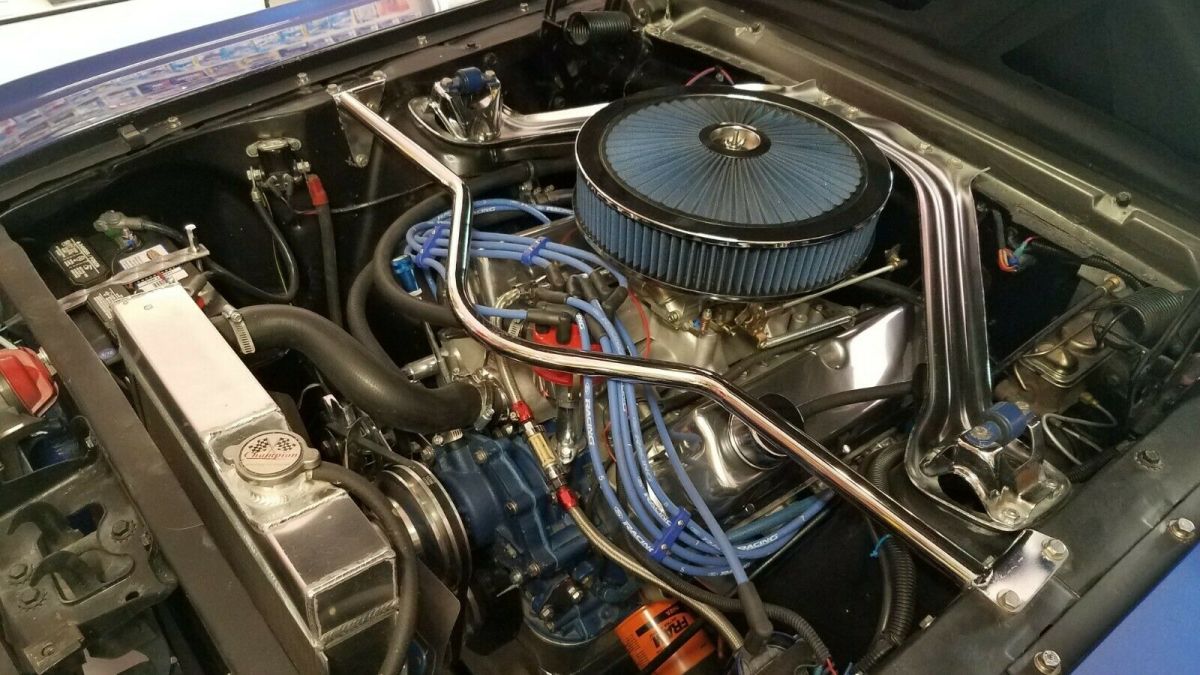 1965 Colbalt blue metallic with silver stripes Ford Mustang Coupe