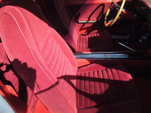 1965 White with Red racing stripes Ford Mustang Fastback