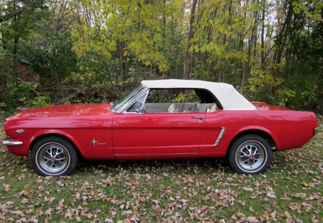 1965 Red Ford Mustang Convertible