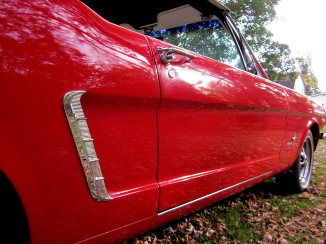 1965 Red Ford Mustang Convertible