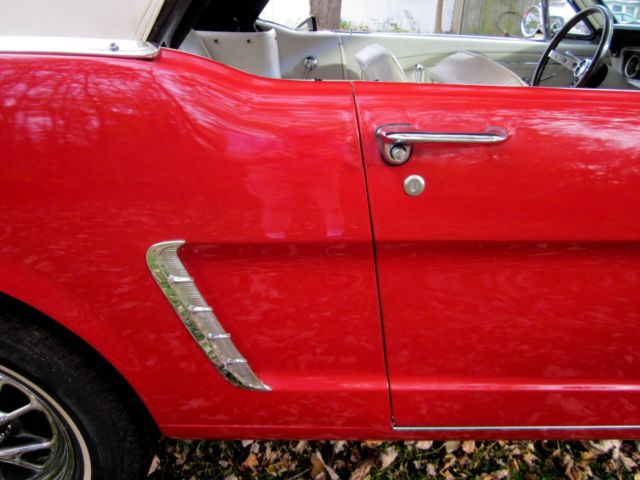 1965 Red Ford Mustang Convertible