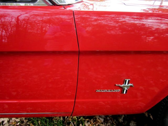 1965 Red Ford Mustang Convertible