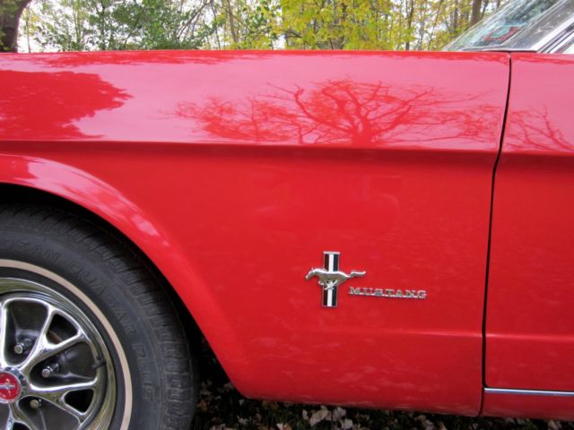 1965 Red Ford Mustang Convertible
