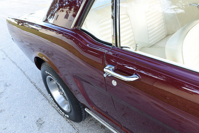 1965 Burgundy Ford Mustang