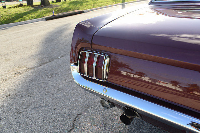 1965 Burgundy Ford Mustang