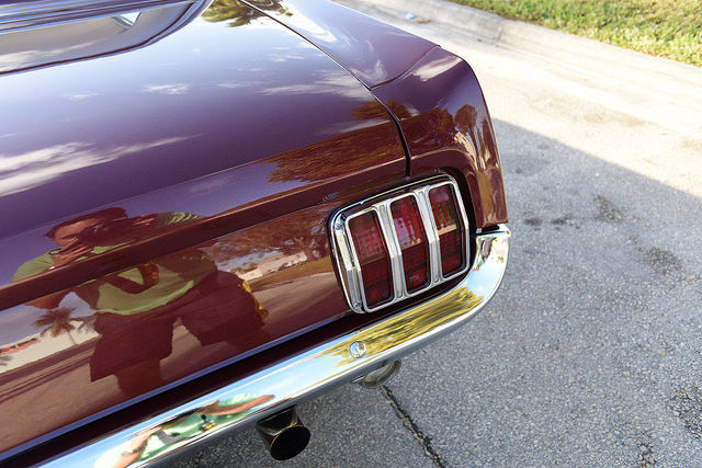 1965 Burgundy Ford Mustang