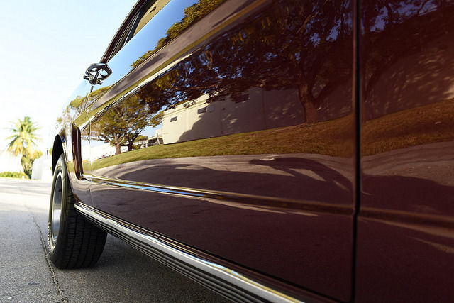 1965 Burgundy Ford Mustang