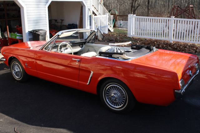1965 Red Ford Mustang Convertible