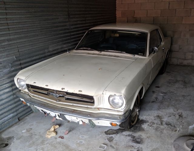 1965 White Ford Mustang Coupe