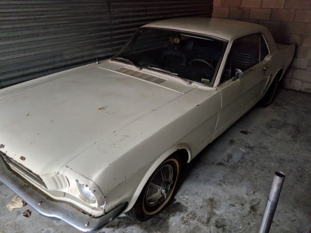 1965 White Ford Mustang Coupe