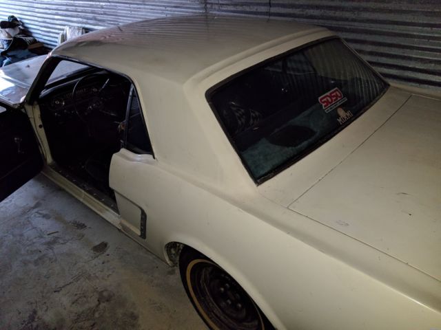 1965 White Ford Mustang Coupe