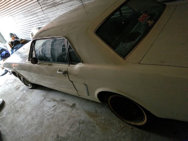 1965 White Ford Mustang Coupe