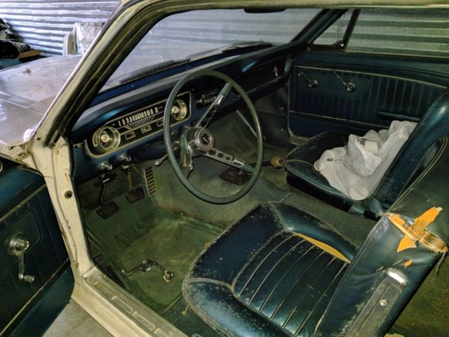 1965 White Ford Mustang Coupe