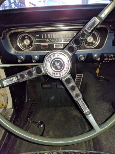 1965 White Ford Mustang Coupe
