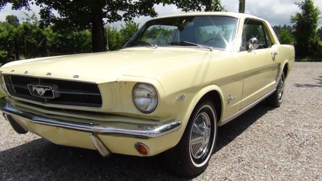 1965 Yellow Ford Mustang Coupe