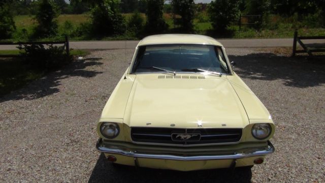 1965 Yellow Ford Mustang Coupe