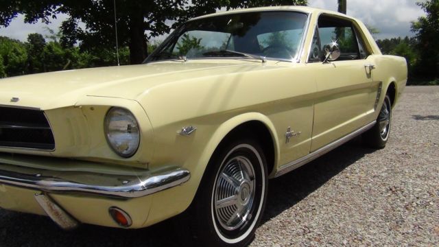 1965 Yellow Ford Mustang Coupe