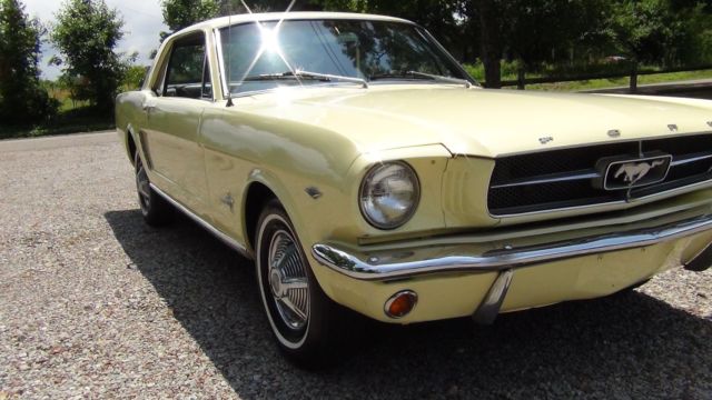 1965 Yellow Ford Mustang Coupe