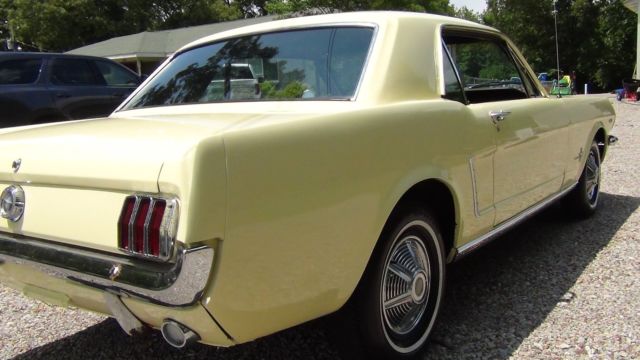 1965 Yellow Ford Mustang Coupe