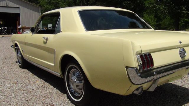 1965 Yellow Ford Mustang Coupe