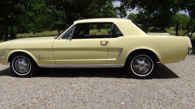 1965 Yellow Ford Mustang Coupe