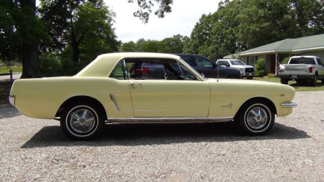 1965 Yellow Ford Mustang Coupe