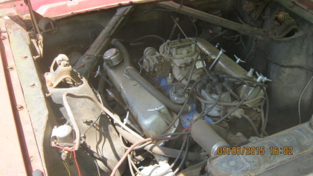 1965 red rust Ford Mustang