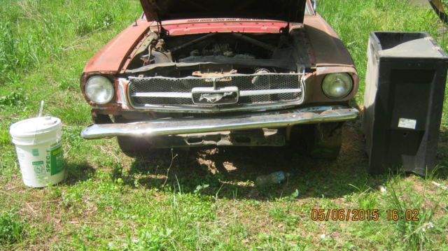 1965 red rust Ford Mustang