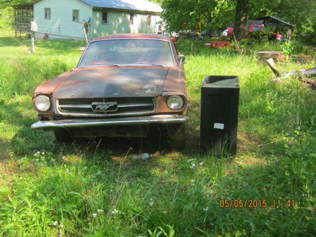 1965 red rust Ford Mustang