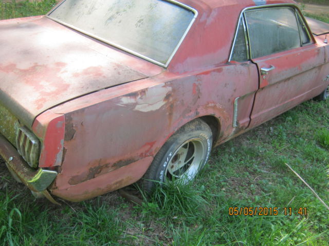 1965 red rust Ford Mustang