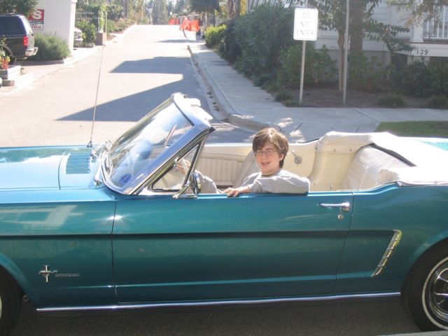 1965 Twilight Turquoise Ford Mustang 2 dorr