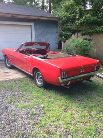 1965 Red Ford Mustang Convertible