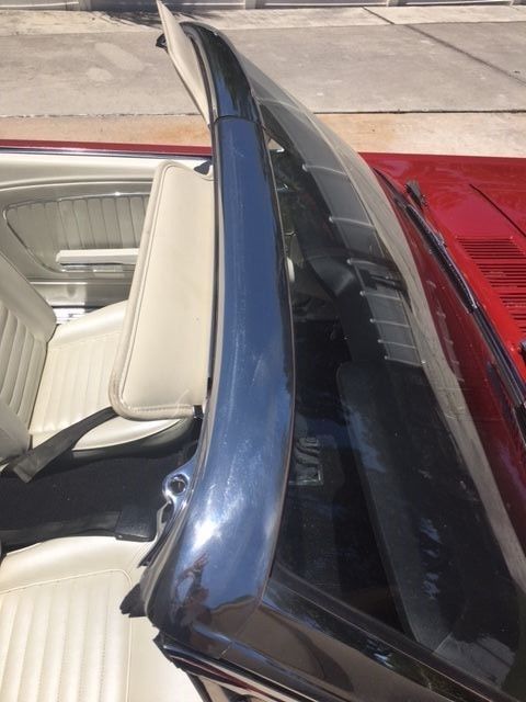 1965 red Ford Mustang Convertible