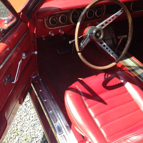 1965 Red Ford Mustang Convertible