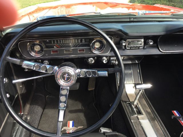 1965 Poppy Red Ford Mustang Convertible