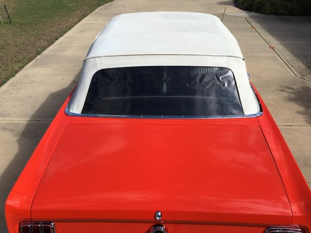 1965 Poppy Red Ford Mustang Convertible