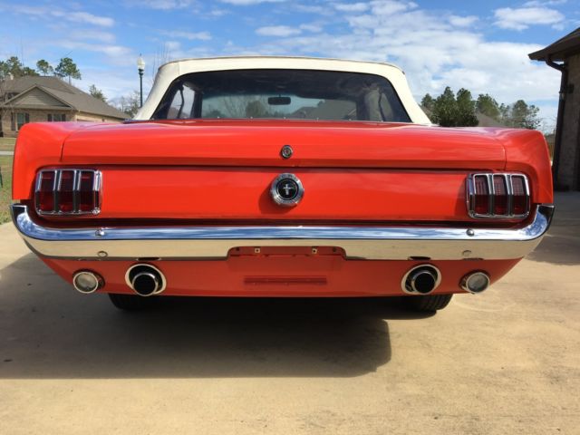 1965 Poppy Red Ford Mustang Convertible