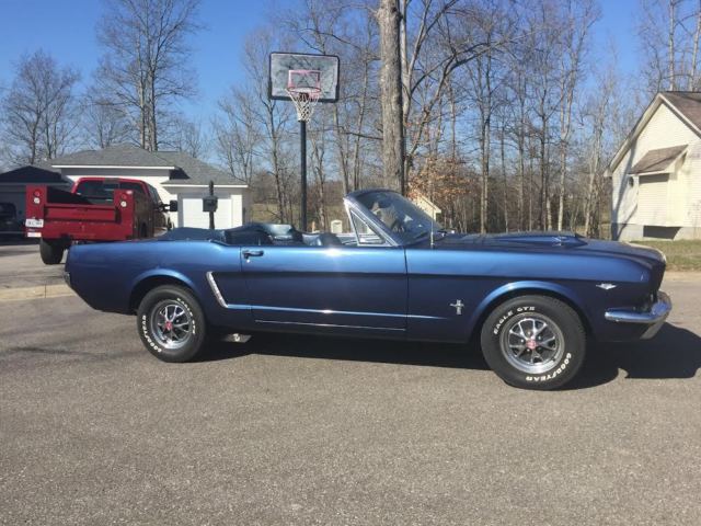 1965 Blue Ford Mustang Convertible